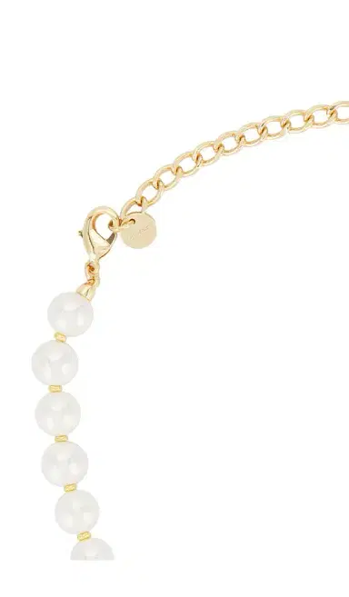 Self-Portrait Gold Shell And Pearl Necklace | Thumbnail 3 Self-Portrait Gold Shell And Pearl Necklace | Thumbnail 3