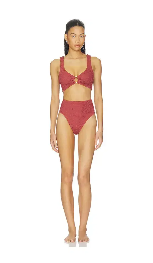 Nadine Bikini Set With Gold Hoop