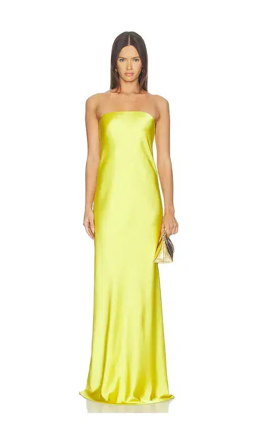 Bias Strapless Gown
