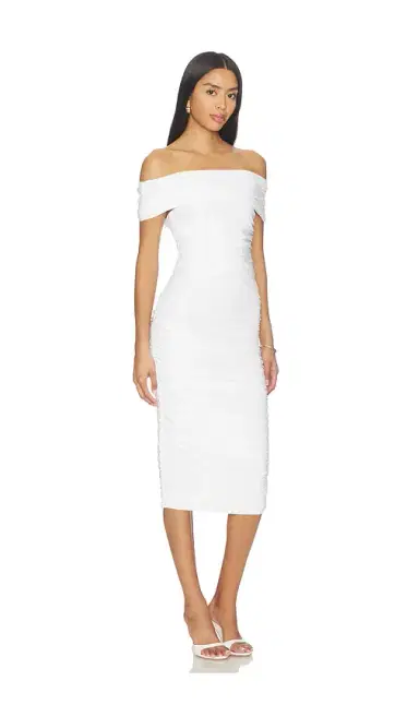 Norma Kamali Sleeveless Cowl Neck Side Shirred Dress | Thumbnail 2 Norma Kamali Sleeveless Cowl Neck Side Shirred Dress | Thumbnail 2