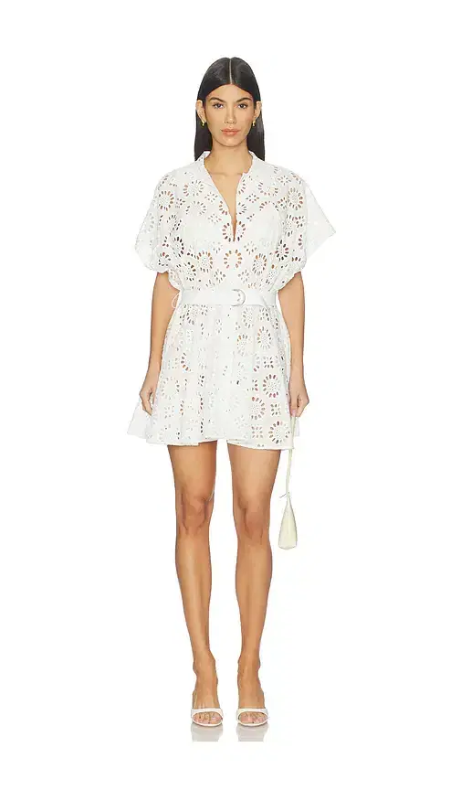 Norma Kamali Super Oversized Boyfriend Shirt Flared Mini Dress