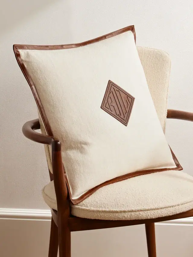 Ralph Lauren Home Moore Leather-Trimmed Linen Cushion - Men