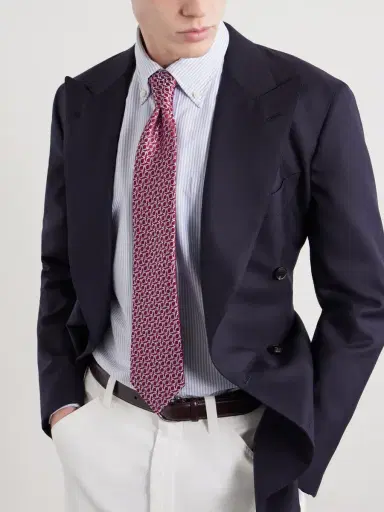 Charvet 8.5cm Silk-Jacquard Tie - Men | Thumbnail 2 Charvet 8.5cm Silk-Jacquard Tie - Men | Thumbnail 2