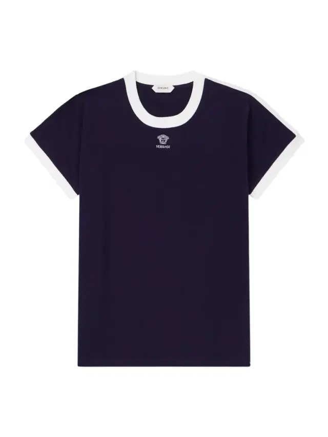 Medusa-Embroidered Cotton-Blend Jersey T-Shirt - Men