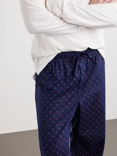 Derek Rose Nelson 109 Printed Cotton Pyjama Trousers - Men | Thumbnail 5 Derek Rose Nelson 109 Printed Cotton Pyjama Trousers - Men | Thumbnail 5