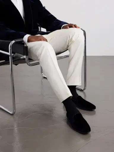 Manolo Blahnik Mario Velvet Loafers - Men | Thumbnail 2 Manolo Blahnik Mario Velvet Loafers - Men | Thumbnail 2