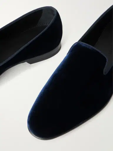 Manolo Blahnik Mario Velvet Loafers - Men | Thumbnail 4 Manolo Blahnik Mario Velvet Loafers - Men | Thumbnail 4