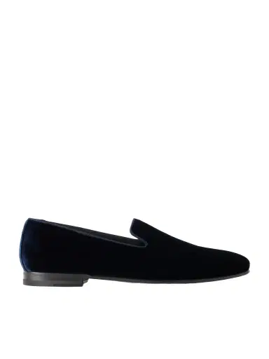 Manolo Blahnik Mario Velvet Loafers - Men | Thumbnail 1 Manolo Blahnik Mario Velvet Loafers - Men | Thumbnail 1