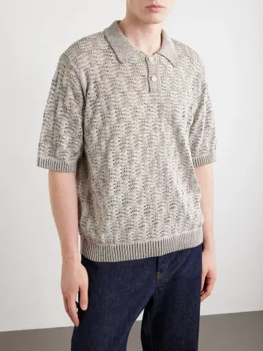 Corridor Open-Knit Pima Cotton Polo Shirt - Men | Thumbnail 3 Corridor Open-Knit Pima Cotton Polo Shirt - Men | Thumbnail 3