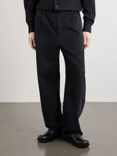 Jil Sander Straight-Leg Pleated Cotton-Drill Trousers - Men | Thumbnail 3 Jil Sander Straight-Leg Pleated Cotton-Drill Trousers - Men | Thumbnail 3