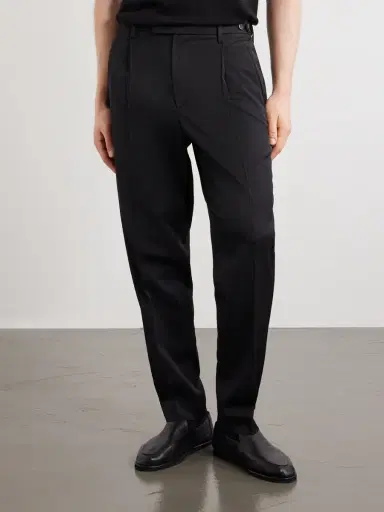 Barena Straight-Leg Pleated Wool-Blend Gabardine Trousers - Men | Thumbnail 3