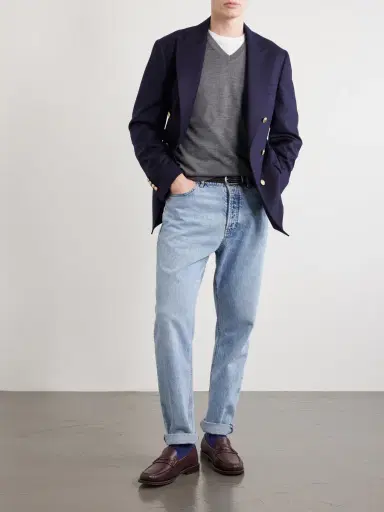 Brunello Cucinelli Wool and Cashmere-Blend Sweater - Men | Thumbnail 2