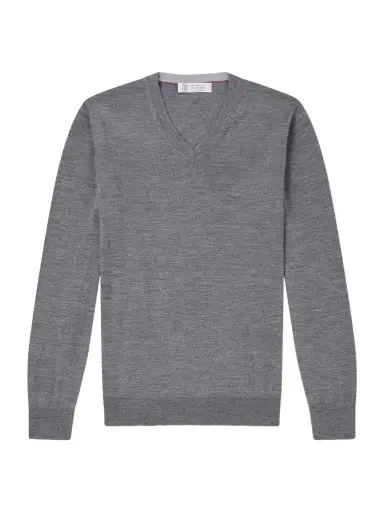 Brunello Cucinelli Wool and Cashmere-Blend Sweater - Men | Thumbnail 1