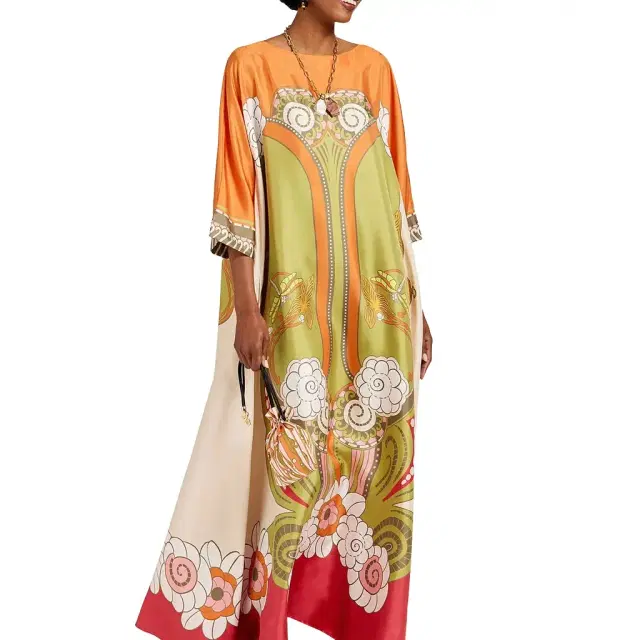 La Double J Muumuu Dress Round Neck