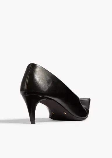 Khaite Marlene Pump In Black Glazed Leather | Thumbnail 6