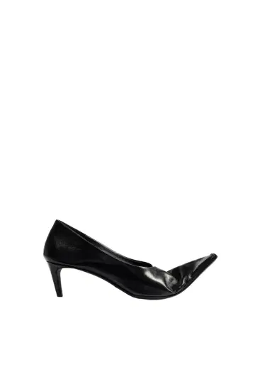 Khaite Marlene Pump In Black Glazed Leather | Thumbnail 1