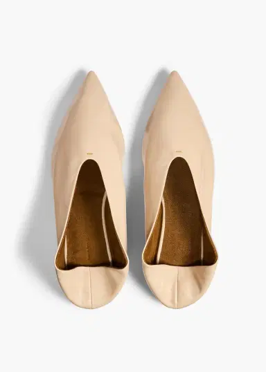Khaite Miriam Ballerina In Nude Glazed Leather | Thumbnail 5
