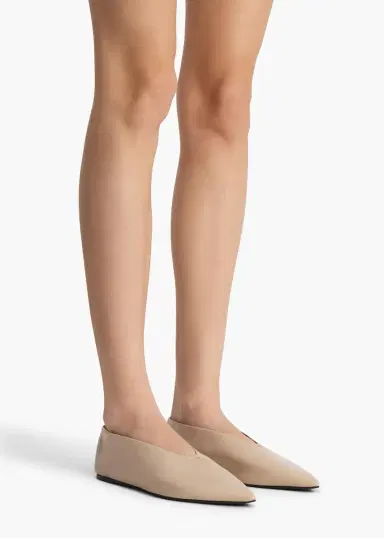Khaite Miriam Ballerina In Nude Glazed Leather | Thumbnail 6