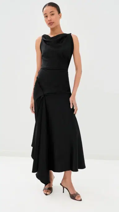 Victoria Beckham Posy Midi Dress | Thumbnail 2