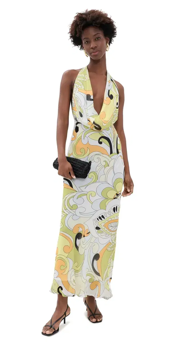 Lexie Plunge axi Dress Pelicano ulti