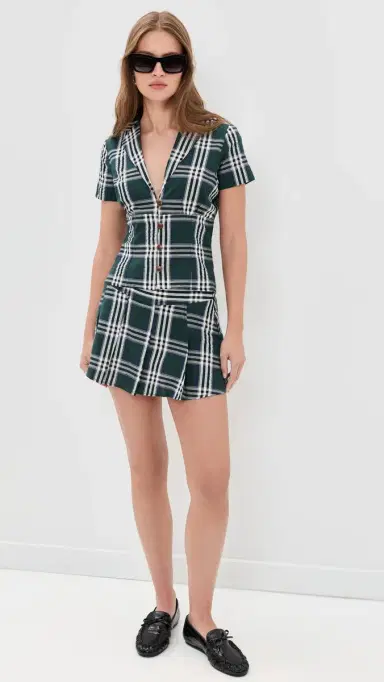 Rowing Blazers Plaid Cotton Little Button Down Shirt Green | Thumbnail 5 Rowing Blazers Plaid Cotton Little Button Down Shirt Green | Thumbnail 5