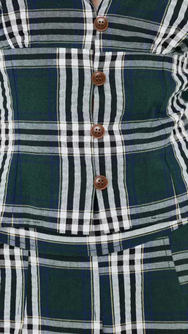 Rowing Blazers Plaid Cotton Little Button Down Shirt Green | Thumbnail 6 Rowing Blazers Plaid Cotton Little Button Down Shirt Green | Thumbnail 6