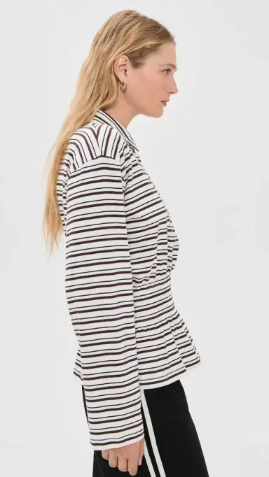 Baum und Pferdgarten Josefin Tee Coffee Bean Stripe M | Thumbnail 4 Baum und Pferdgarten Josefin Tee Coffee Bean Stripe M | Thumbnail 4