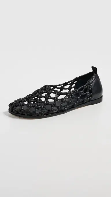 FRĒDA SALVADOR Sally Knotted Ballet Flats Black Knotted Calf | Thumbnail 2 FRĒDA SALVADOR Sally Knotted Ballet Flats Black Knotted Calf | Thumbnail 2