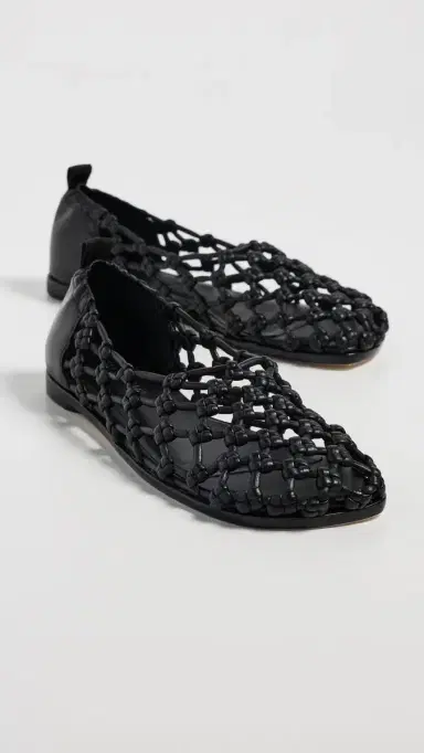 FRĒDA SALVADOR Sally Knotted Ballet Flats Black Knotted Calf | Thumbnail 5 FRĒDA SALVADOR Sally Knotted Ballet Flats Black Knotted Calf | Thumbnail 5