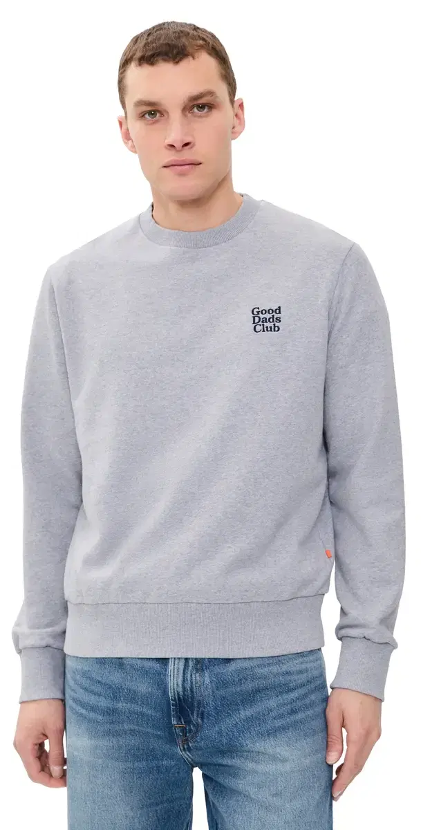 Far Afield Good Dads Club Embroidered Sweatshirt Grey arl