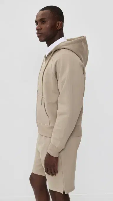 AMI ADC Zip Hoodie Beige Taupe S | Thumbnail 4