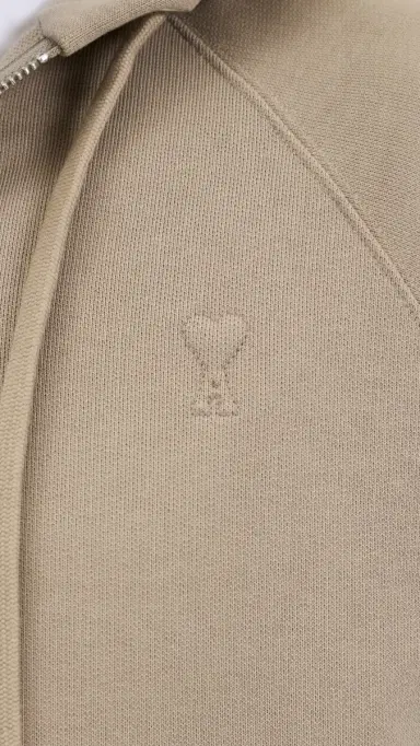 AMI ADC Zip Hoodie Beige Taupe S | Thumbnail 6