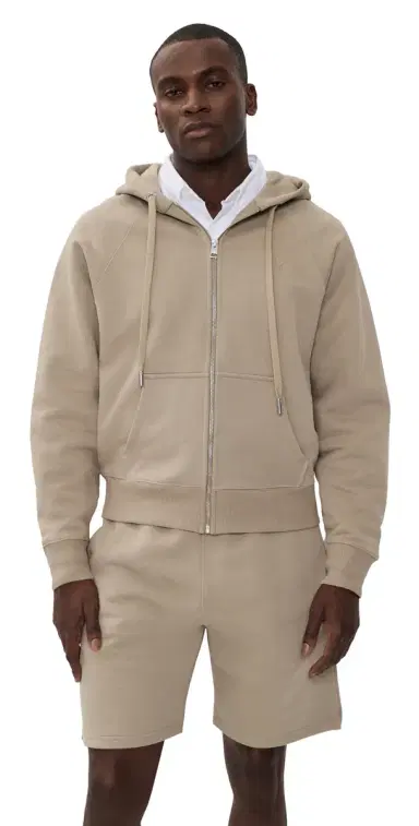 AMI ADC Zip Hoodie Beige Taupe S | Thumbnail 1