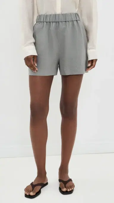 Jenni Kayne Logan Linen Shorts Sea Salt M | Thumbnail 2