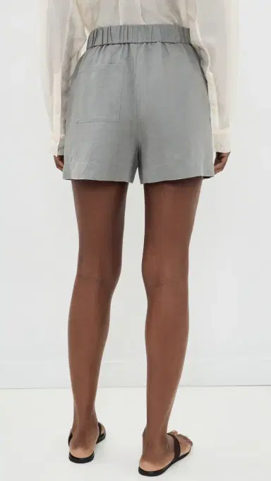 Jenni Kayne Logan Linen Shorts Sea Salt M | Thumbnail 3