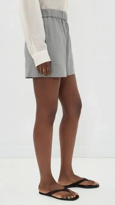 Jenni Kayne Logan Linen Shorts Sea Salt M | Thumbnail 4
