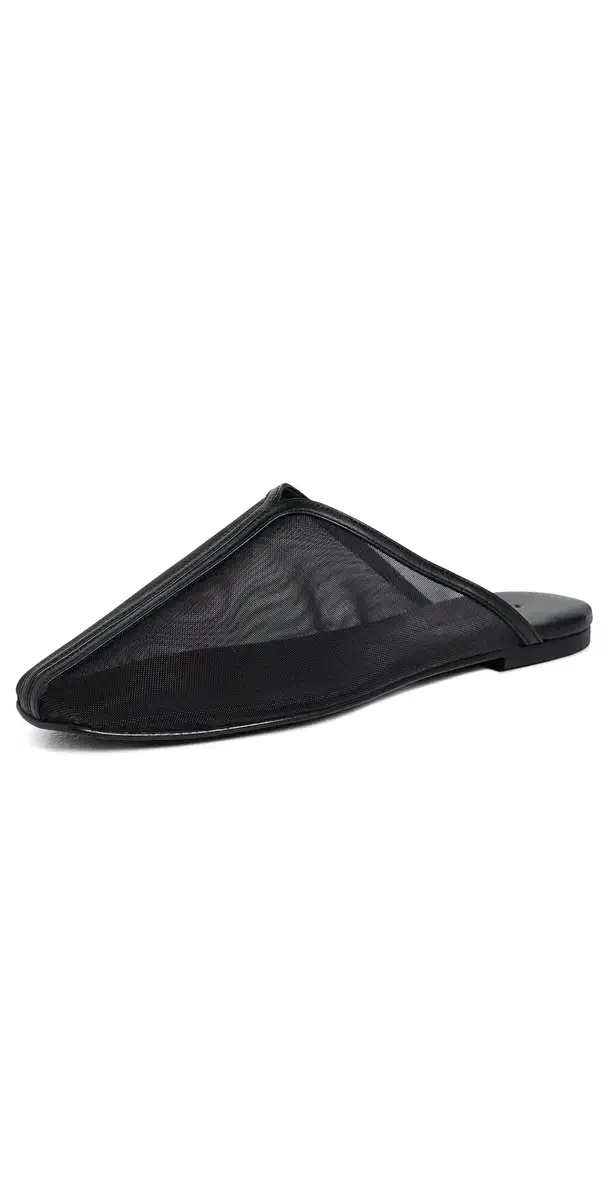 Freda Salvador Saanvi Slides Black Mesh