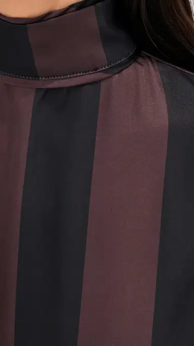 LE BOP Zaza Blouse Chocolate/Black Stripe | Thumbnail 6