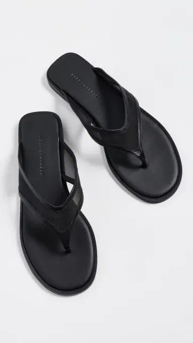 FRĒDA SALVADOR Halle Flip Flops Black Mesh | Thumbnail 5