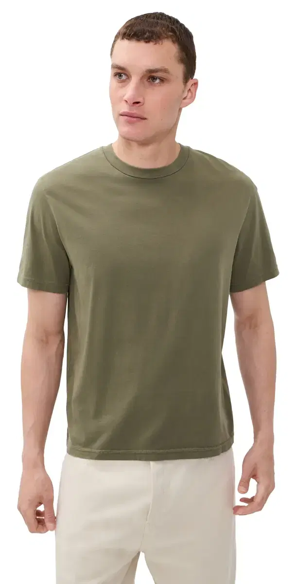 hort leeve Light Cotton Tee Antique Green