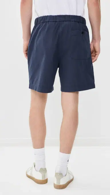 Madewell Poplin Pull-On Shorts Ink | Thumbnail 3