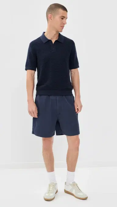 Madewell Poplin Pull-On Shorts Ink | Thumbnail 5