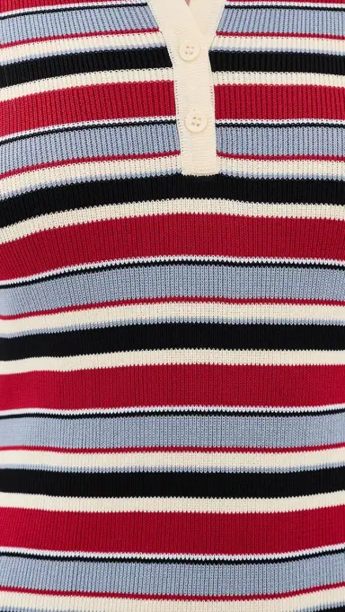 Rowing Blazers Knit Polo Mini Dress Red | Thumbnail 6 Rowing Blazers Knit Polo Mini Dress Red | Thumbnail 6