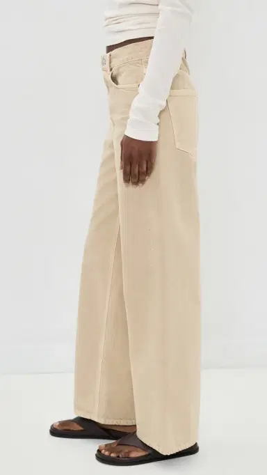 House of Dagmar Baggy Fit Jeans Beige | Thumbnail 4 House of Dagmar Baggy Fit Jeans Beige | Thumbnail 4