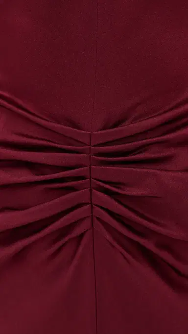 Victoria Beckham Isabella Gown Burgundy | Thumbnail 6