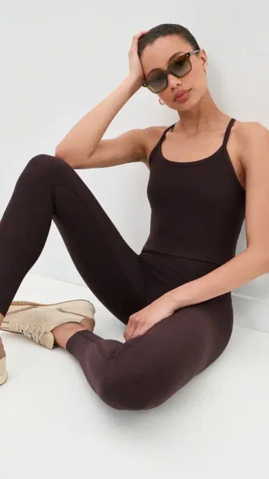 Beyond Yoga Spacedye Caught In The Midi 7/8 eggings Dark Chocolate Heather | Thumbnail 5 Beyond Yoga Spacedye Caught In The Midi 7/8 eggings Dark Chocolate Heather | Thumbnail 5