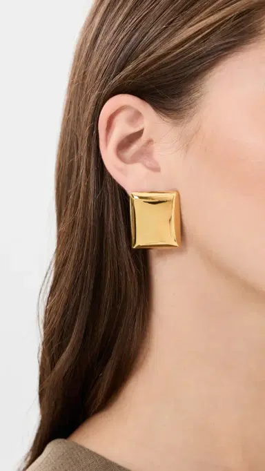 Luv AJ The Biarritz Studs Gold One Size | Thumbnail 3