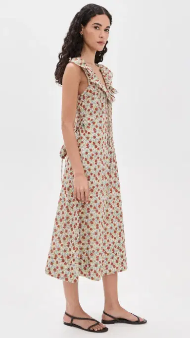 Sea Viera Print Midi Dress Multi L | Thumbnail 4