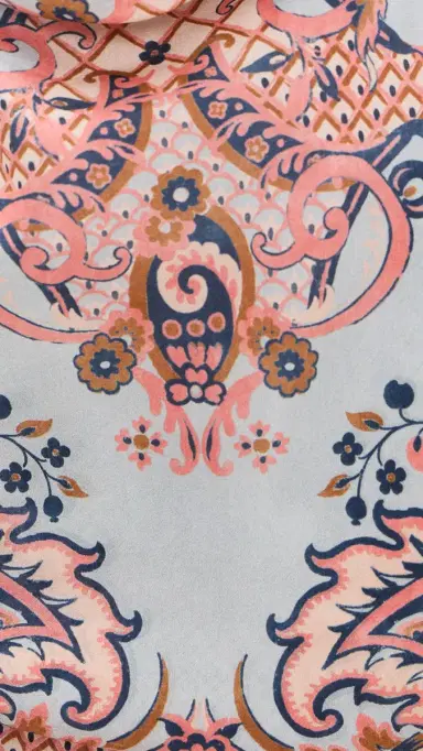Zimmermann Silk Aster Scarf Bodice Blue Paisley Floral 1 | Thumbnail 6