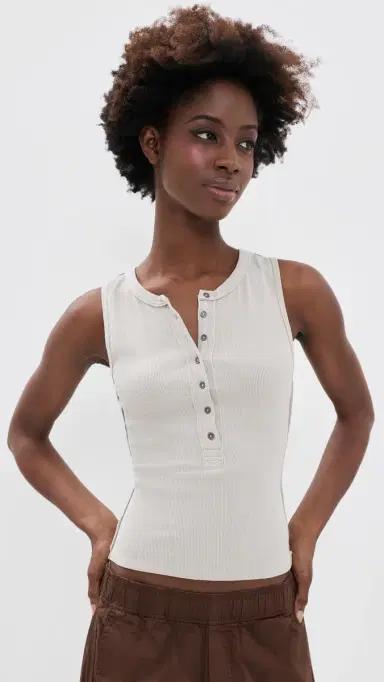 Free People Jamie Henley Tank Quiet Grey | Thumbnail 2 Free People Jamie Henley Tank Quiet Grey | Thumbnail 2